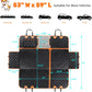 6-In-1 Dog Car Seat Cover for Back Seat, Waterproof Dog Car Hammock with Mesh Window, Non-Slip Pet Backseat Protector for Cars, Trucks and Suvs