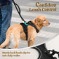 Dog Harness No Pull with 2 Leash Clips, Adjustable Soft Padded, Reflective Oxford No Choke Pet Vest with Easy Control Handle for Large Dogs, Black, L