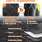 6-In-1 Dog Car Seat Cover for Back Seat, Waterproof Dog Car Hammock with Mesh Window, Non-Slip Pet Backseat Protector for Cars, Trucks and Suvs